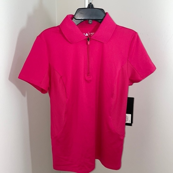 New Fila Sport Women's Quarter Zip Front Golf Polo Size Small - Picture 1 of 11